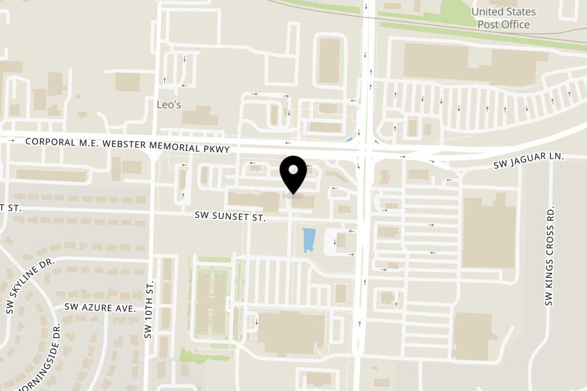 Map showing the location of China City Super Buffet on 756 US-40 in Blue Springs